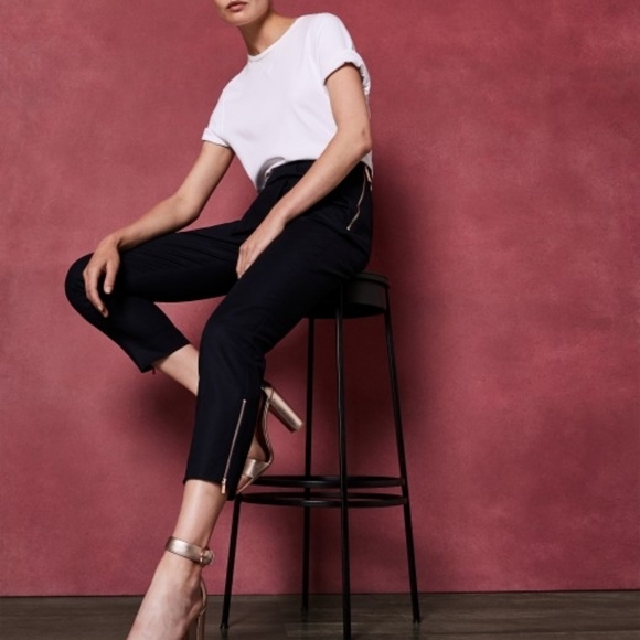 Bnwt Ted Baker Betha side zip bow waist trousers - Picture 3 of 7